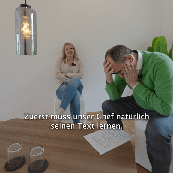 uffbasse, dranbleibe, mitgugge - wie es bei der Videoproduktion zugeht...