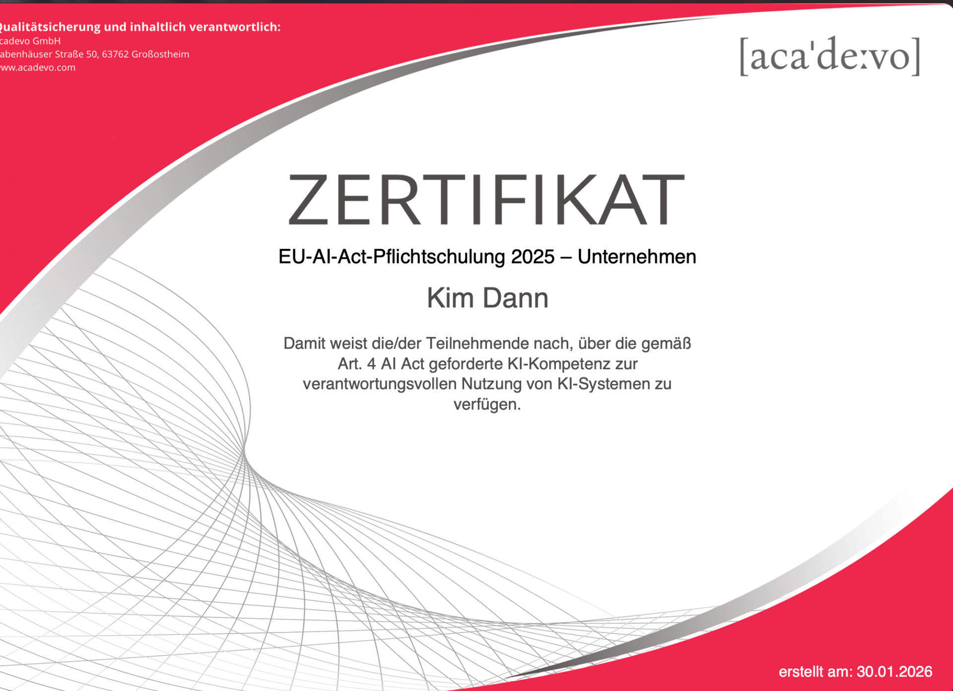 Zertifikat über bestehen des EU_AI_Act