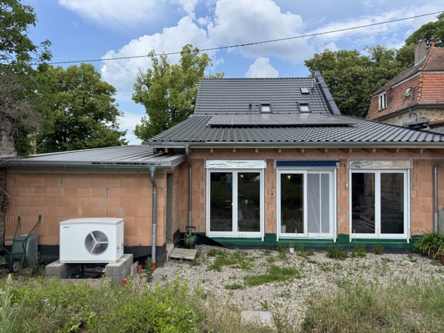 Blick aufs Haus