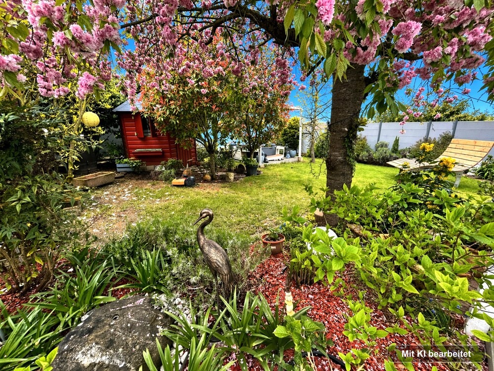 Toll angelegter Garten