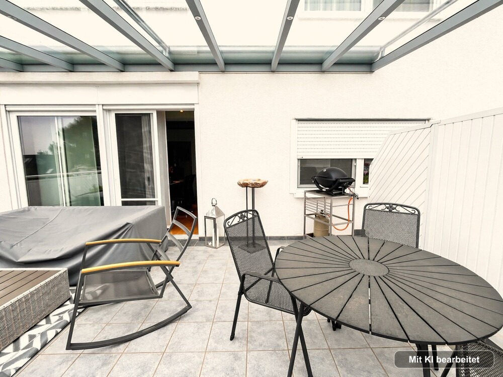 Überdachte Terrasse mit