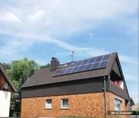 Aussen Anicht Dach - Solar Anlage