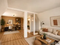 Dachgeschosszimmer Vorderhaus möbeliert (Beispiel)