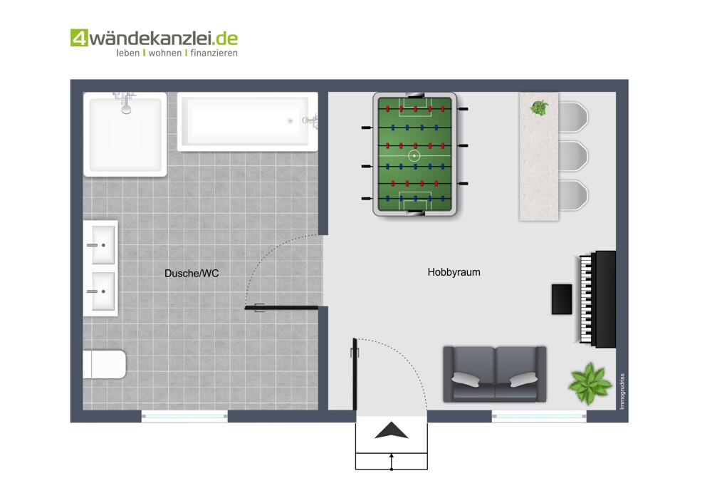 Grundriss Nebengebäude unten
