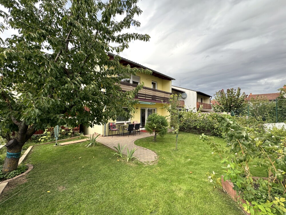 Blick aufs Haus