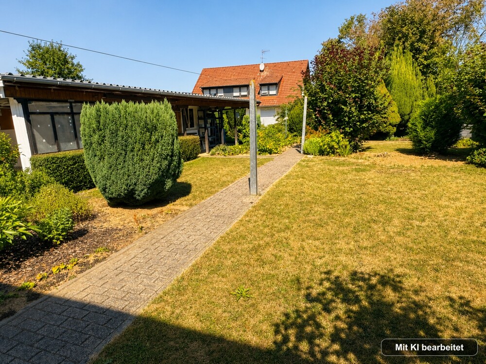 hier der schöne Garten