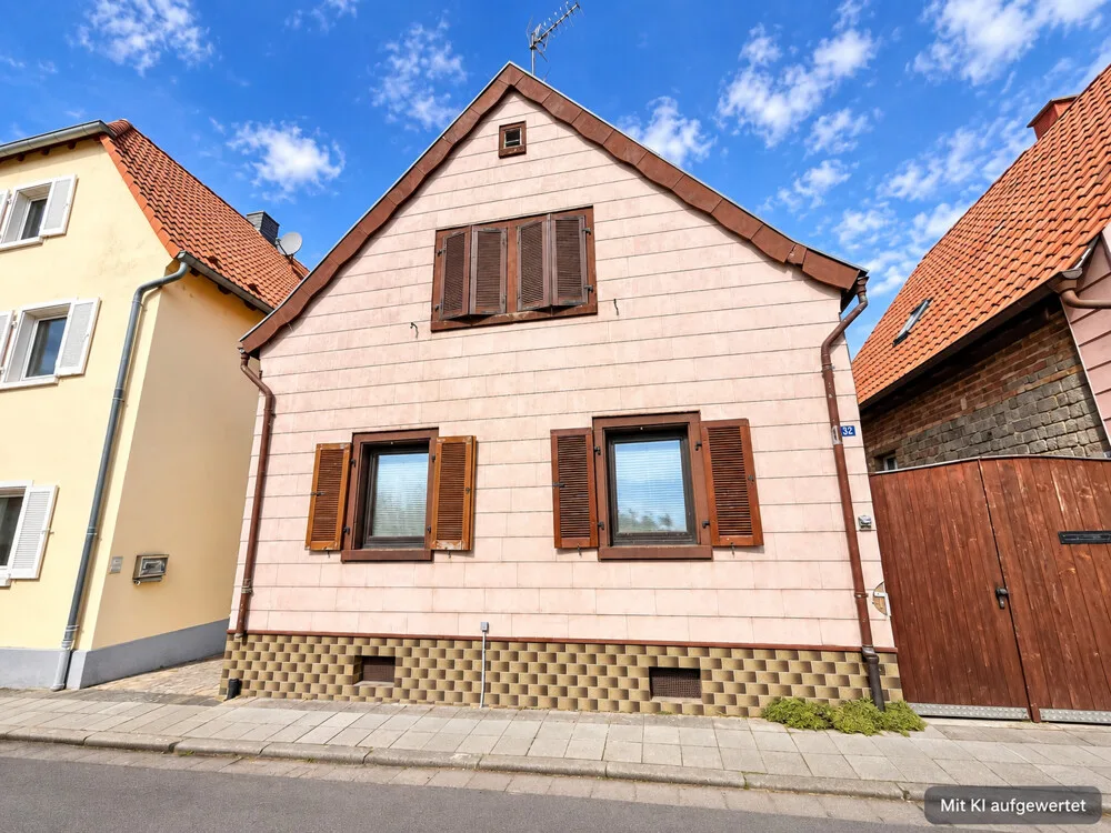 Die Vorderseite des Hauses