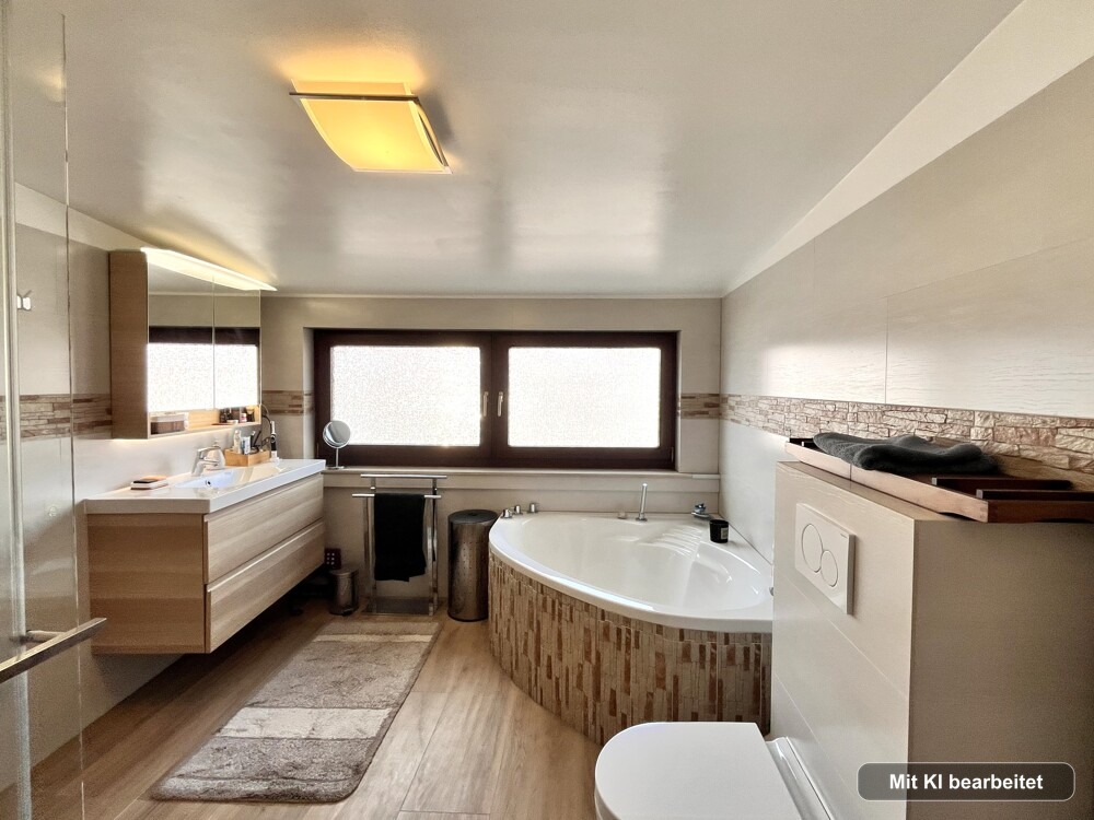 Wellness mit Wanne und Dusche