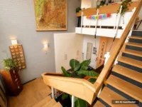Treppe in die obere Etage