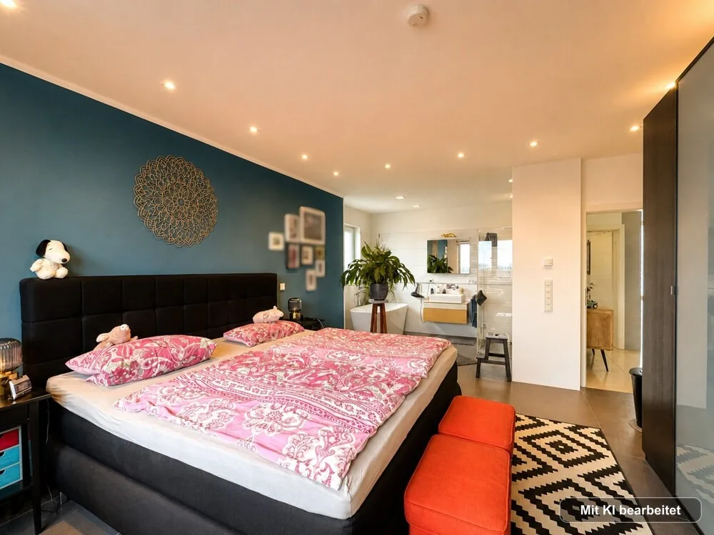 Schlafzimmer mit eigenem Bad
