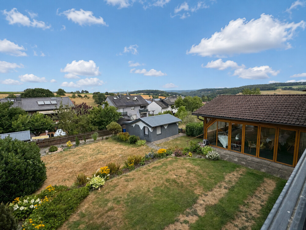 Blick vom Balkon