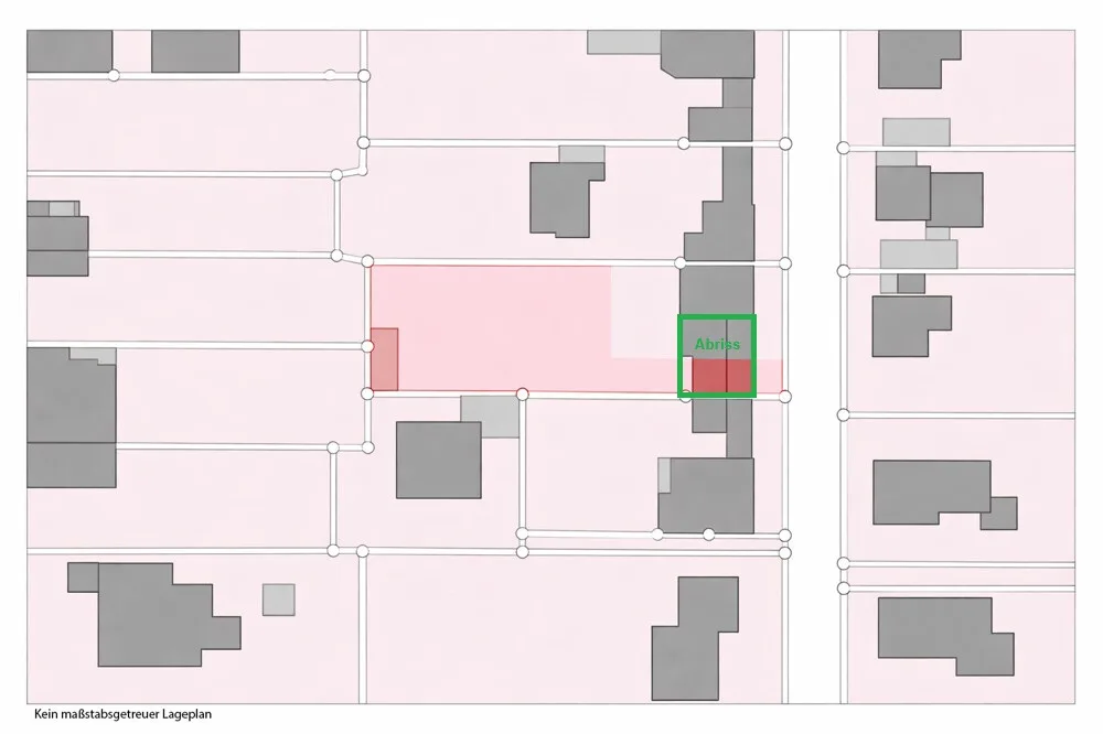 Lageplan mit Teilung