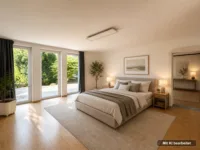 Schlafzimmer (digital möbliert)
